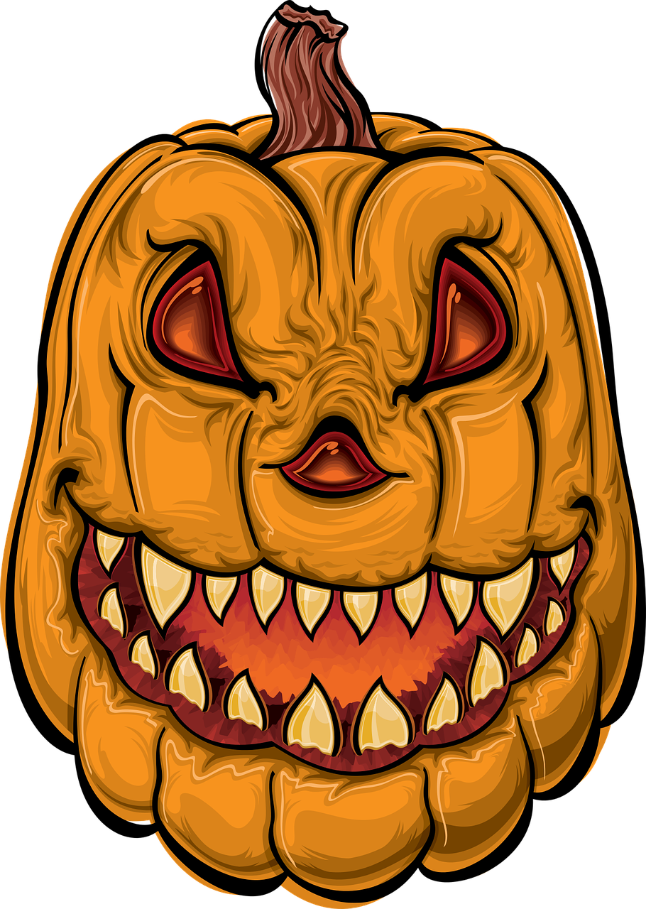 Cartoon Halloween Images Free Vector Graphic Pumpkin - Halloween Cartoon (910x1280)