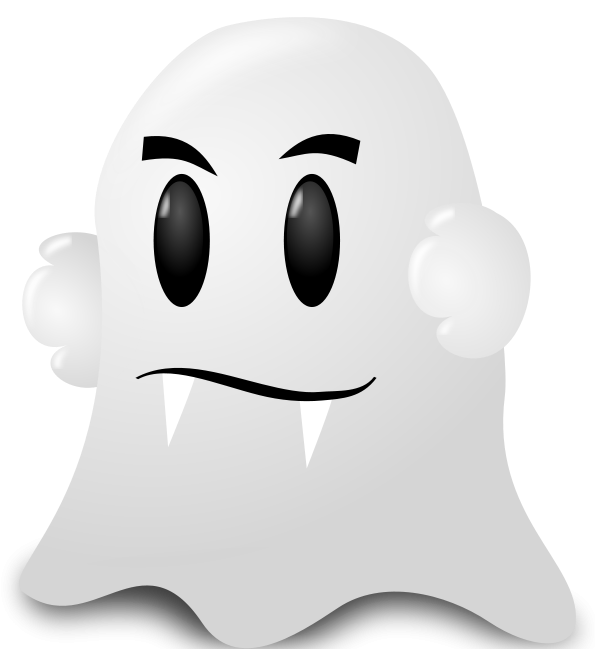 Halloween Icon Free Vector - Scary Ghost Tee T Shirt (800x800)