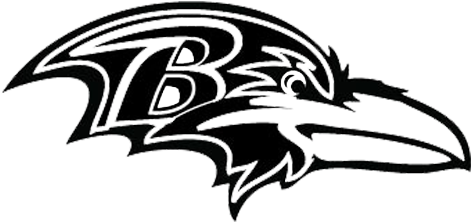 Glass Etching Logo Files, Anyone - Baltimore Ravens Logo Clipart (500x242)