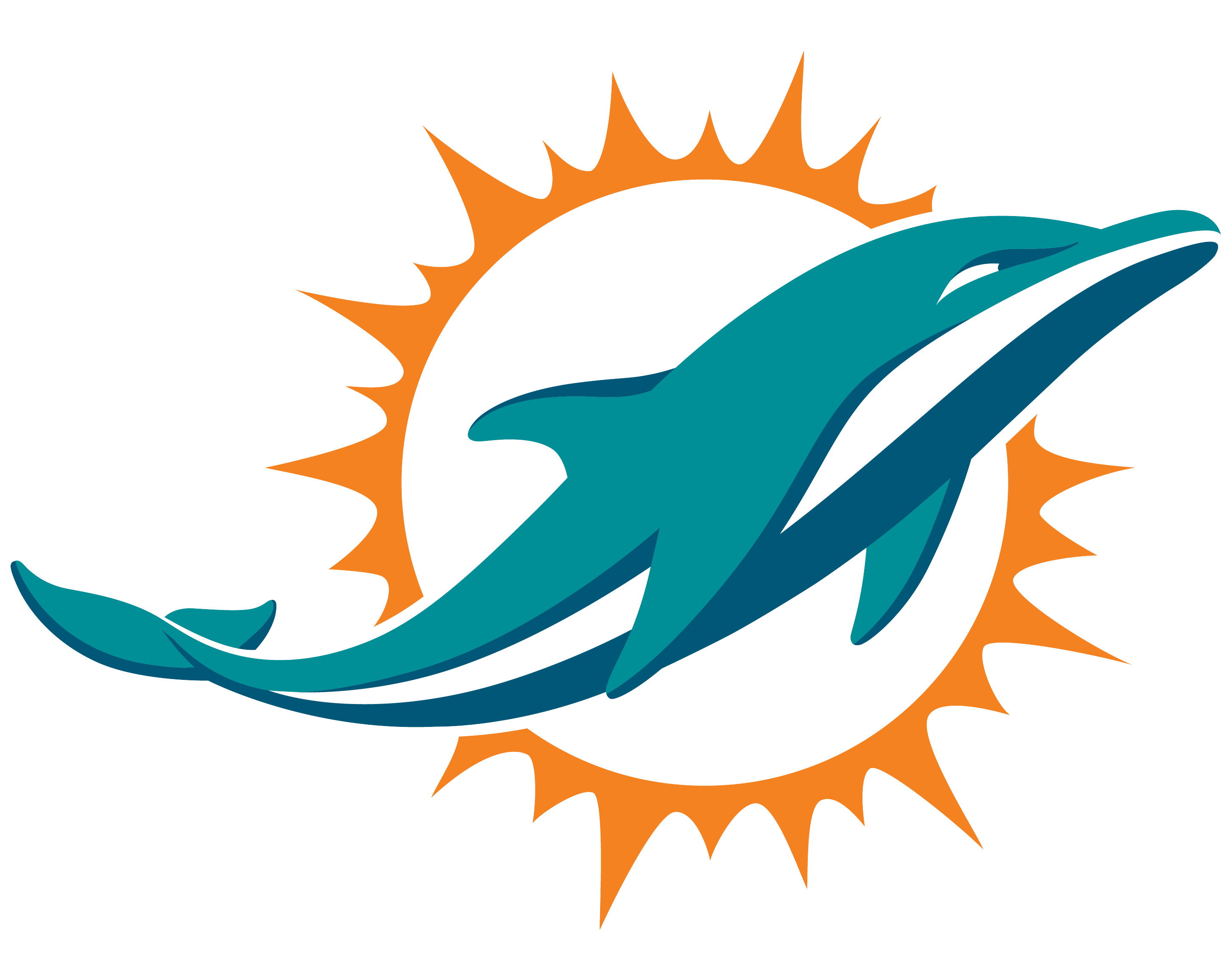 Miami Dolphins Official Website 2017 Season Schedule - Dolphins Logo Png (2907x2297)