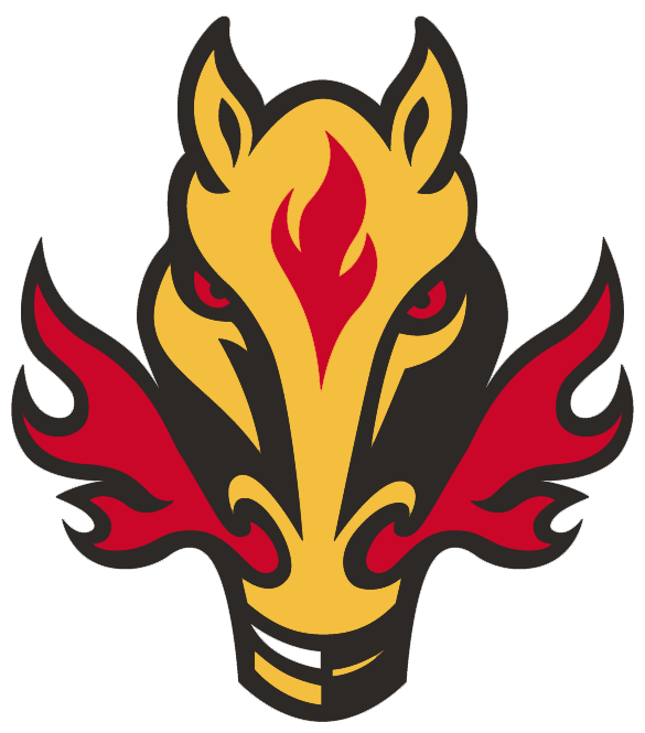Calgary Flames Alternate Logo - Calgary Flames Horse Logo (585x665)