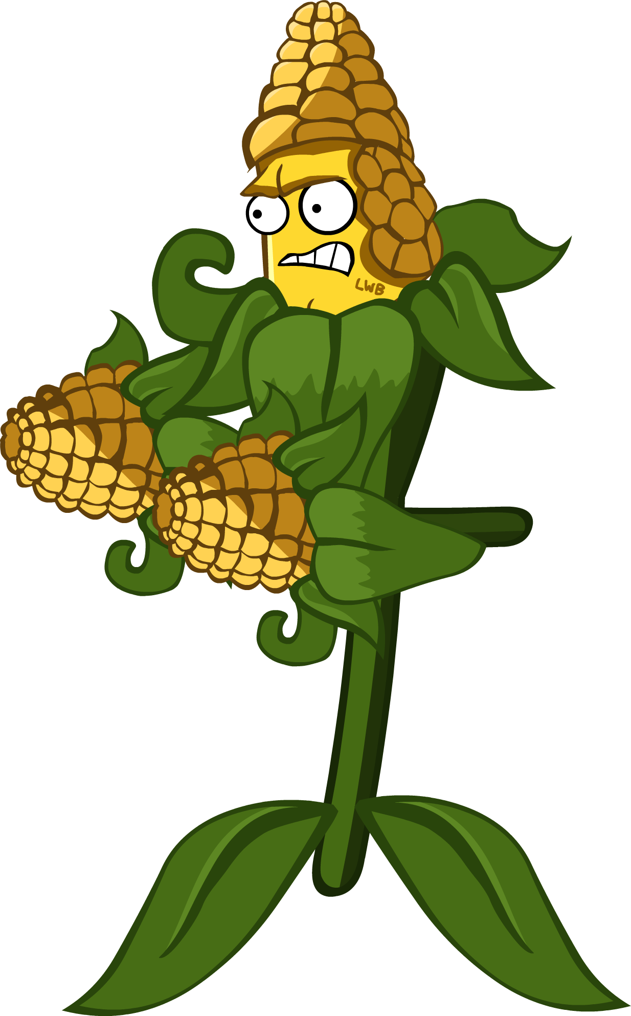 Pvz- Kernel Corn By Lolwutburger - Corn Plants Vs Zombies (1234x1987)