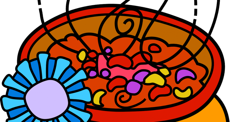 Dutch's Wicked Baked Beans - Cartoon Bowl Of Chili (754x400)