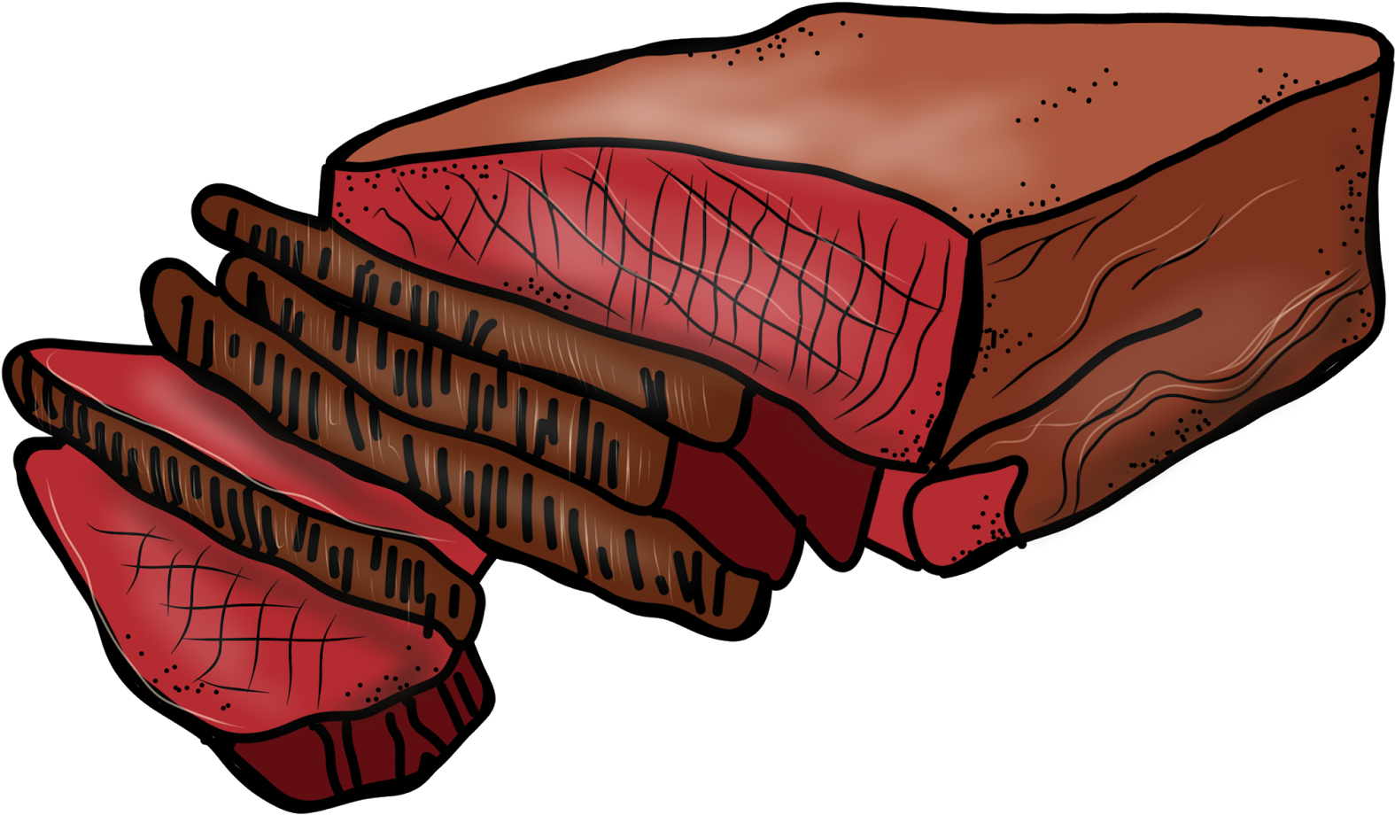 Free Clip Art Of Beef Clipart - Roast Beef Clipart (1600x941)