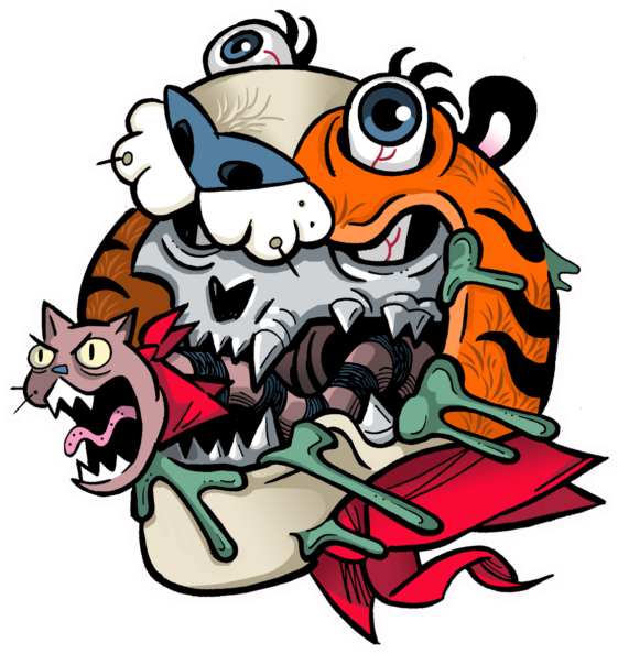 Tiny Tiger - Cartoon (595x595)