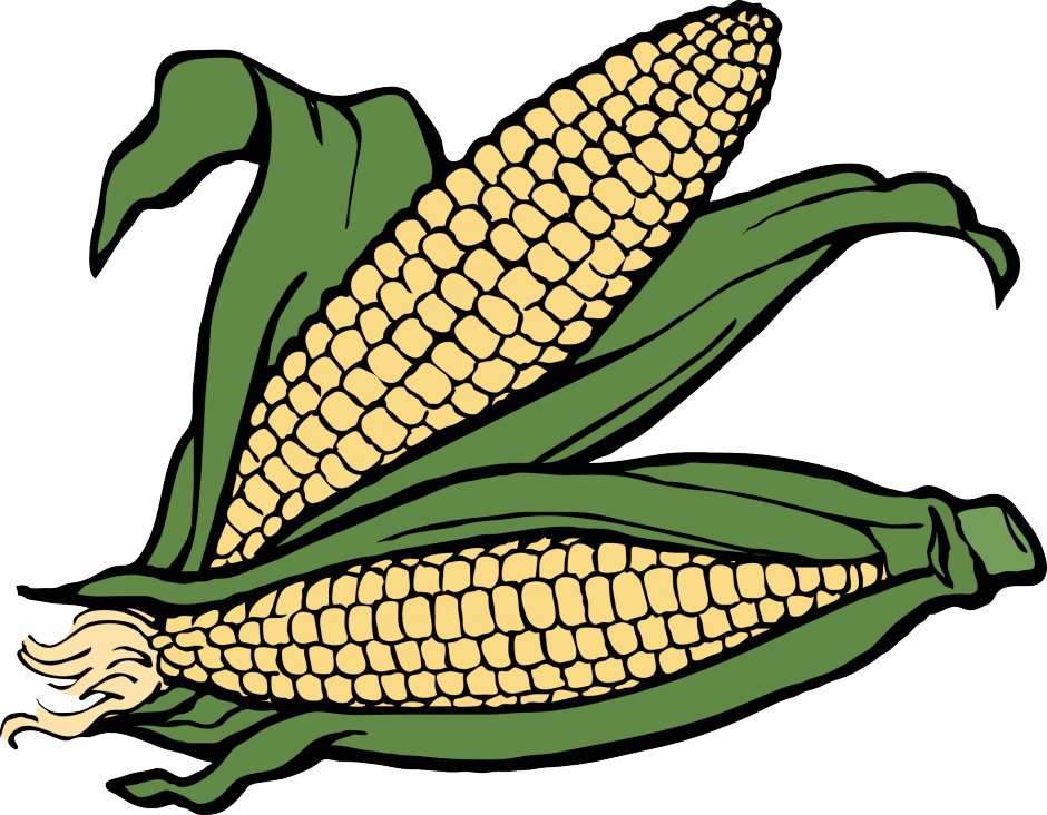 Corn Black White Line Art Coloring Book Colouring Letters - Corn Clip Art (940x732)