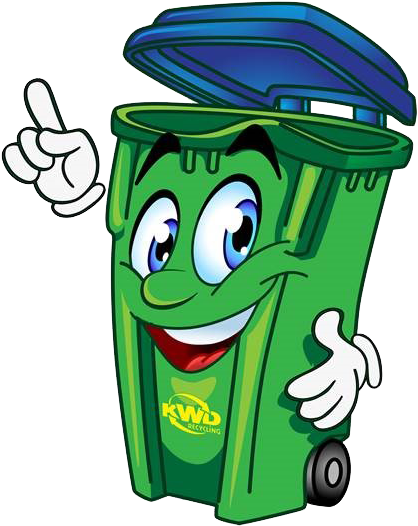 Say Hello To Benny The Recycling Bin - Recycling Bin Character Clipart Png (502x581)
