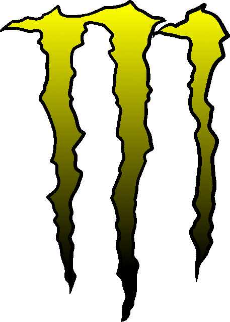 Korn Clipart Transparent - Yellow Monster Energy Logo (457x638)