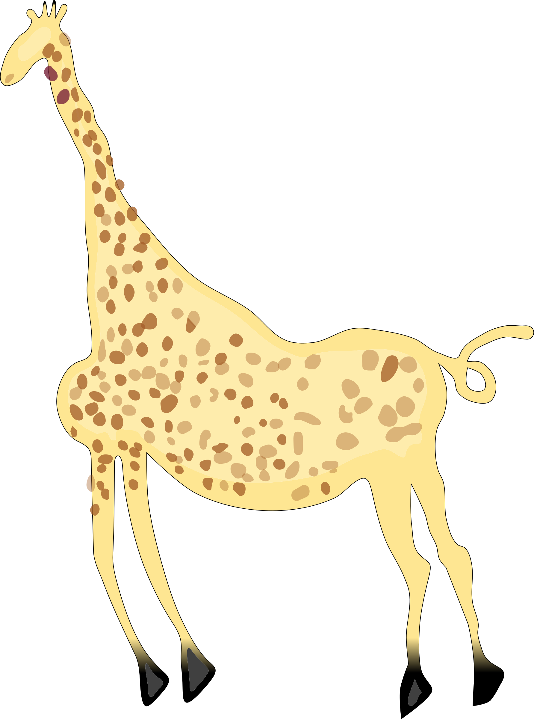Free Rock Art Acacus Giraffe - Acacus Mountains (1783x2400)