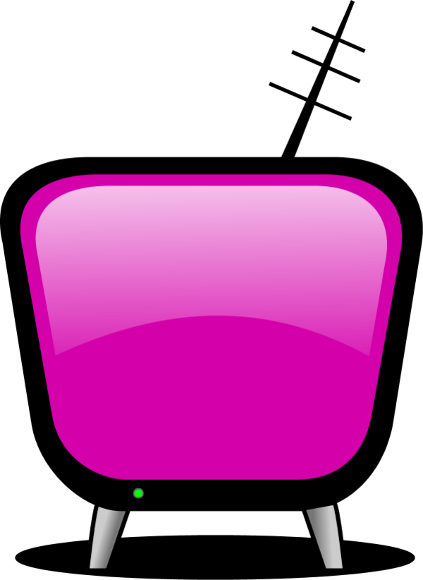 Tv Television Vector Clip Art - Tv Clipart (600x823)