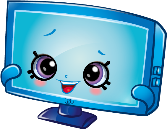 Pin Tv Clip Art - Shopkins Coloring Pages (576x495)