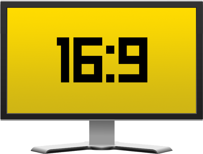 9 Aspect Ratio - Led-backlit Lcd Display (1600x525)