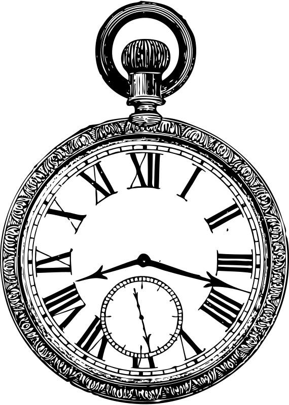 Free Pocket Watch Free Watch Your Brain Free Old Pocketwatch - Pocket Watch Face Drawing (570x800)
