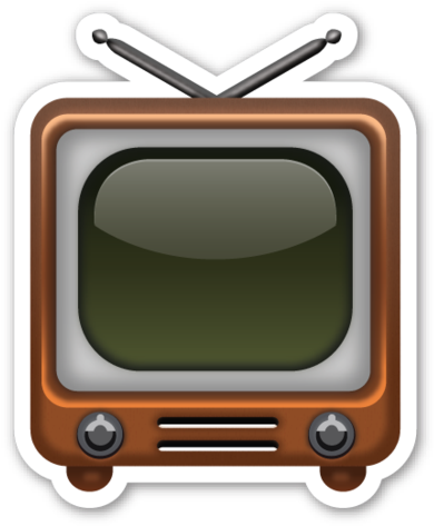 Television - Emojistickers - Com - Emoji Television (401x480)