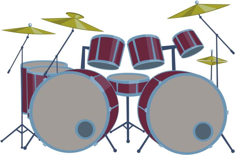 Drums Set Pictures - Drum Set Cartoon Png (900x798)