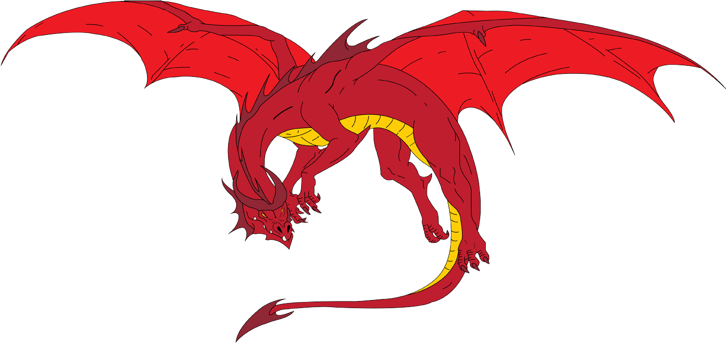 Smaug The Terrible By Fictioncreatorartist Smaug The - Smaug The Dragon Transparent (1436x713)