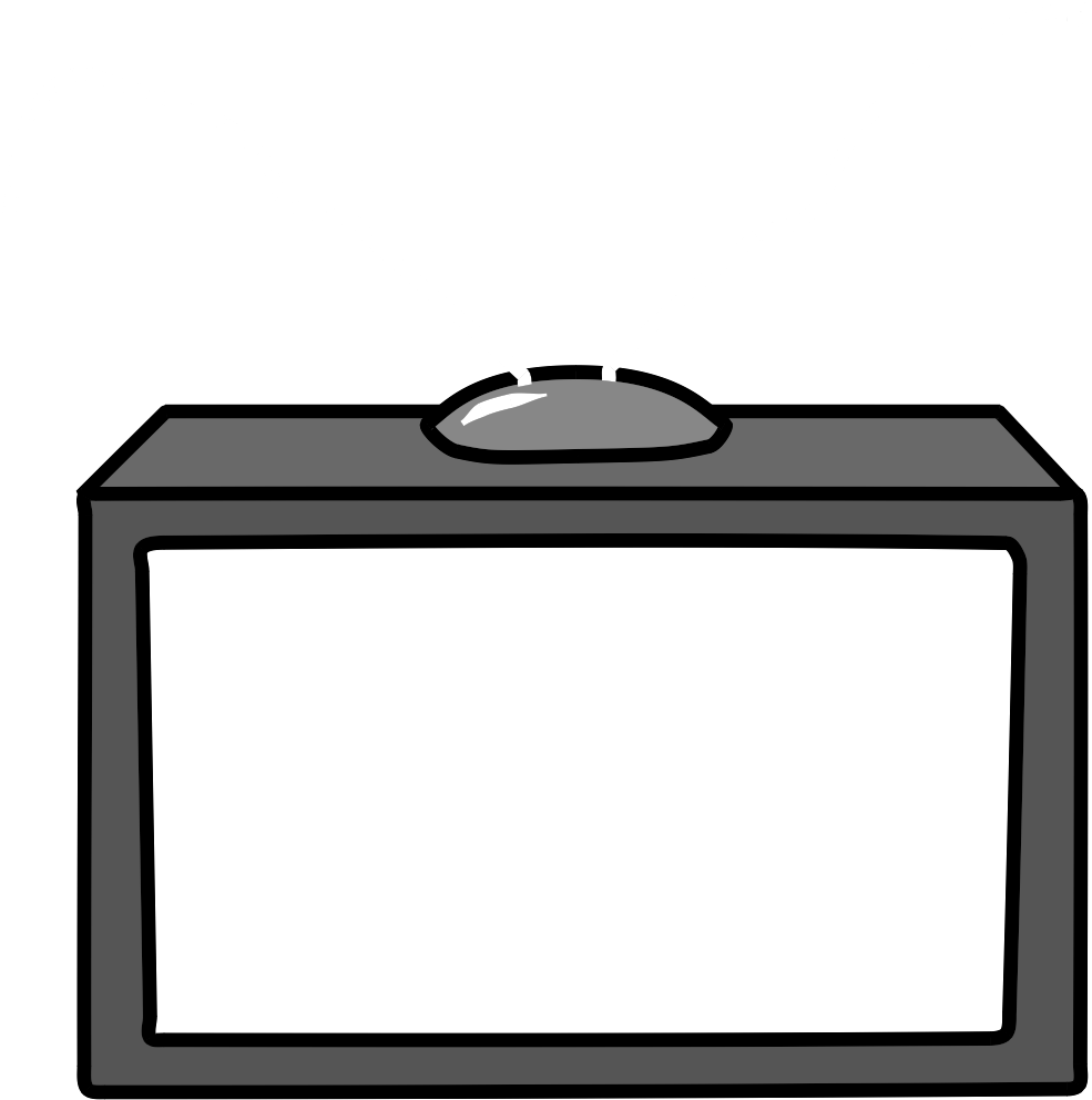 Tv Is Png Cartoon With A Transparent Background - Bag (1440x1080)