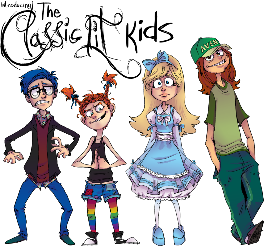 Classic Lit Kids By Real-faker - Cartoon (900x818)