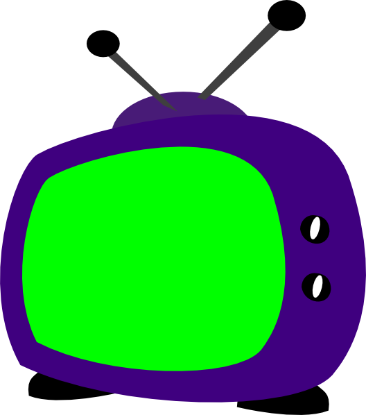 Cartoon Picture Of Television (528x598)