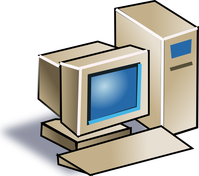 Clipart - Net Computer - Computer Clip Art (849x750)