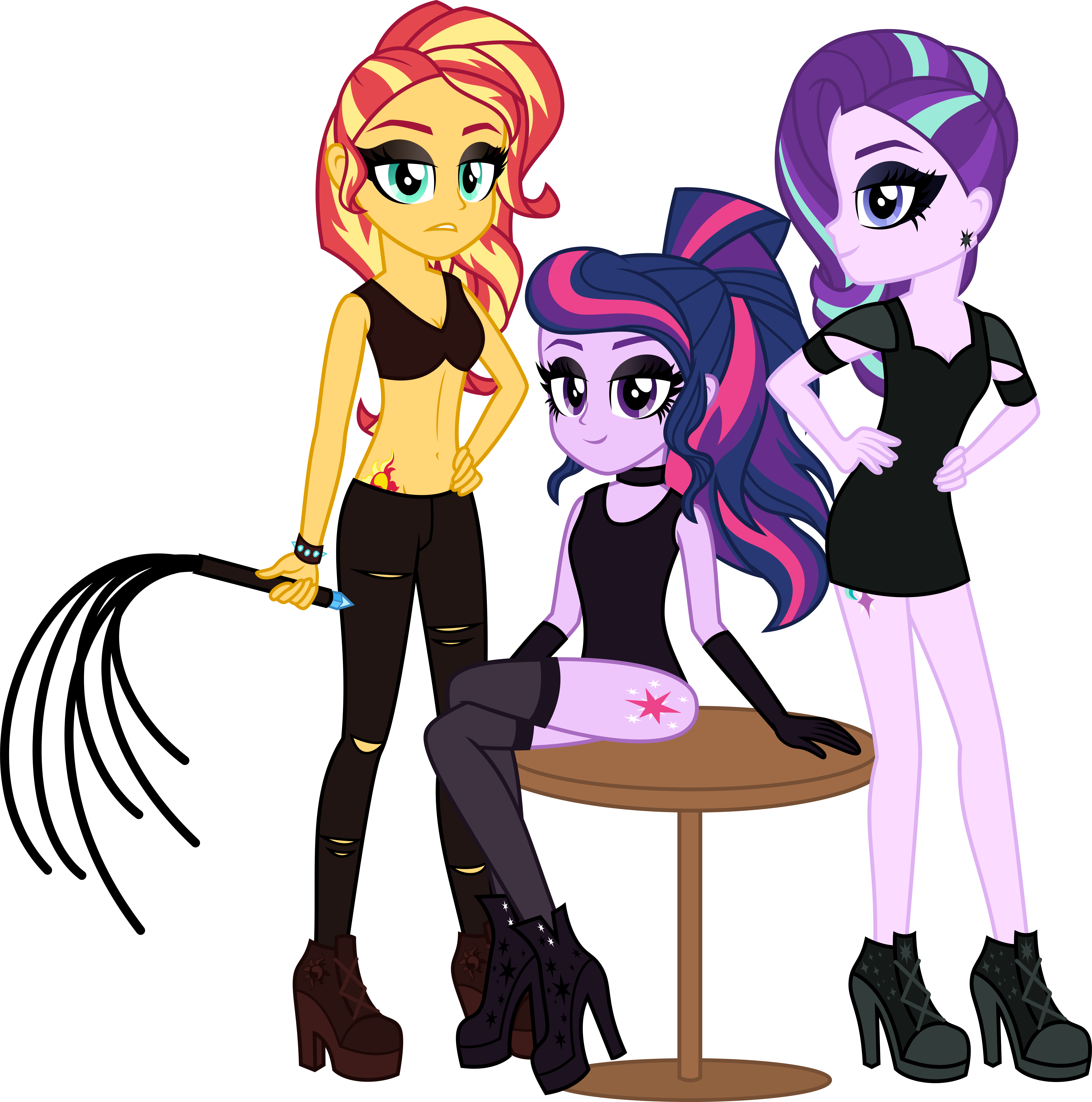 Too Bad Girls By Osipush - Mlp Eqg Bad Girls (5547x5599)