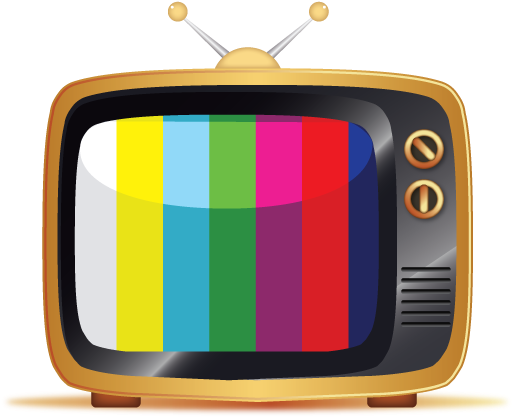 Television Clip Art - Vector Television Png (612x792)