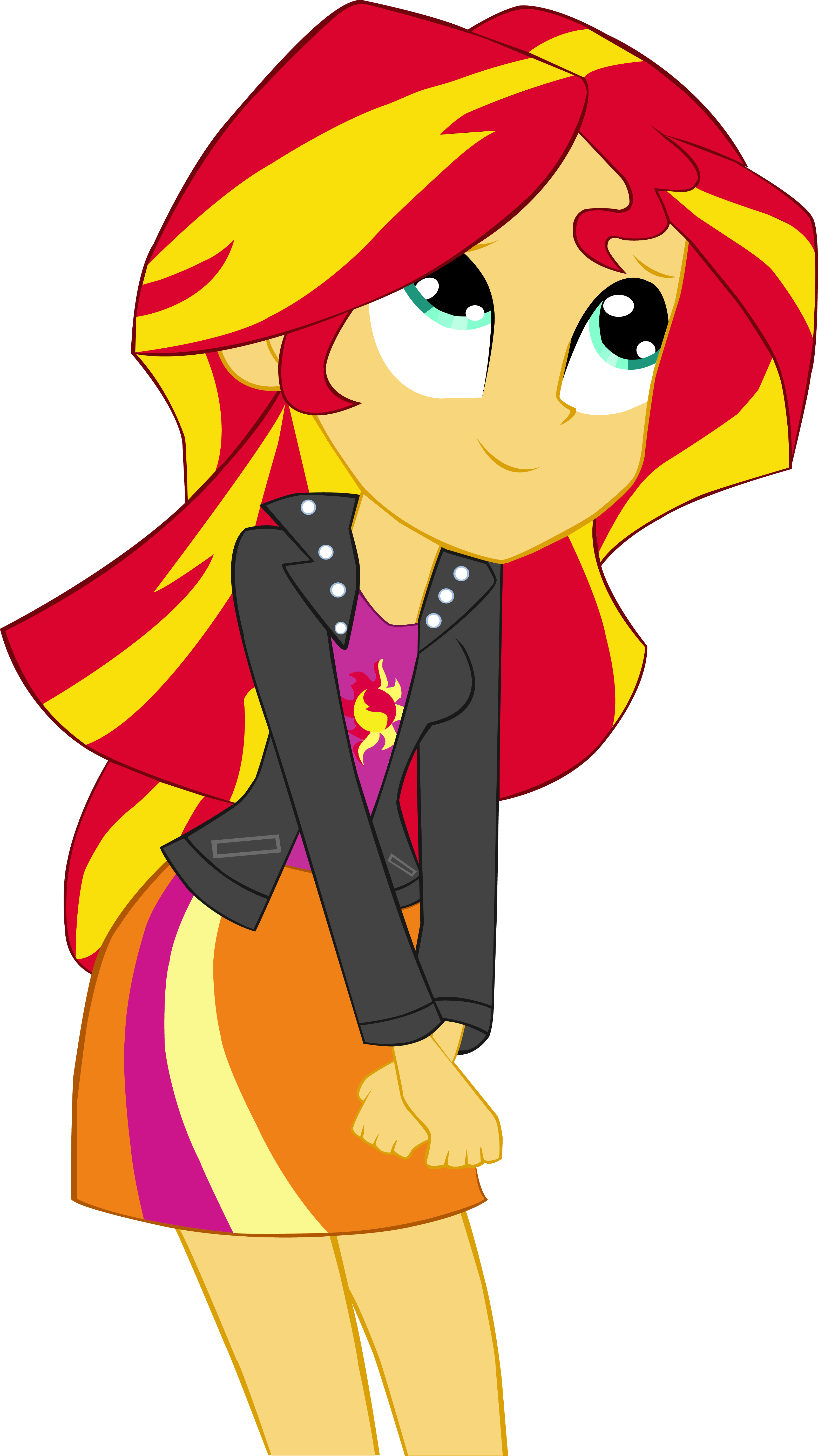 Sunset Shimmer Happy By Ytpinkiepie2 - Equestria Girls Sunset Shimmer (3151x5608)