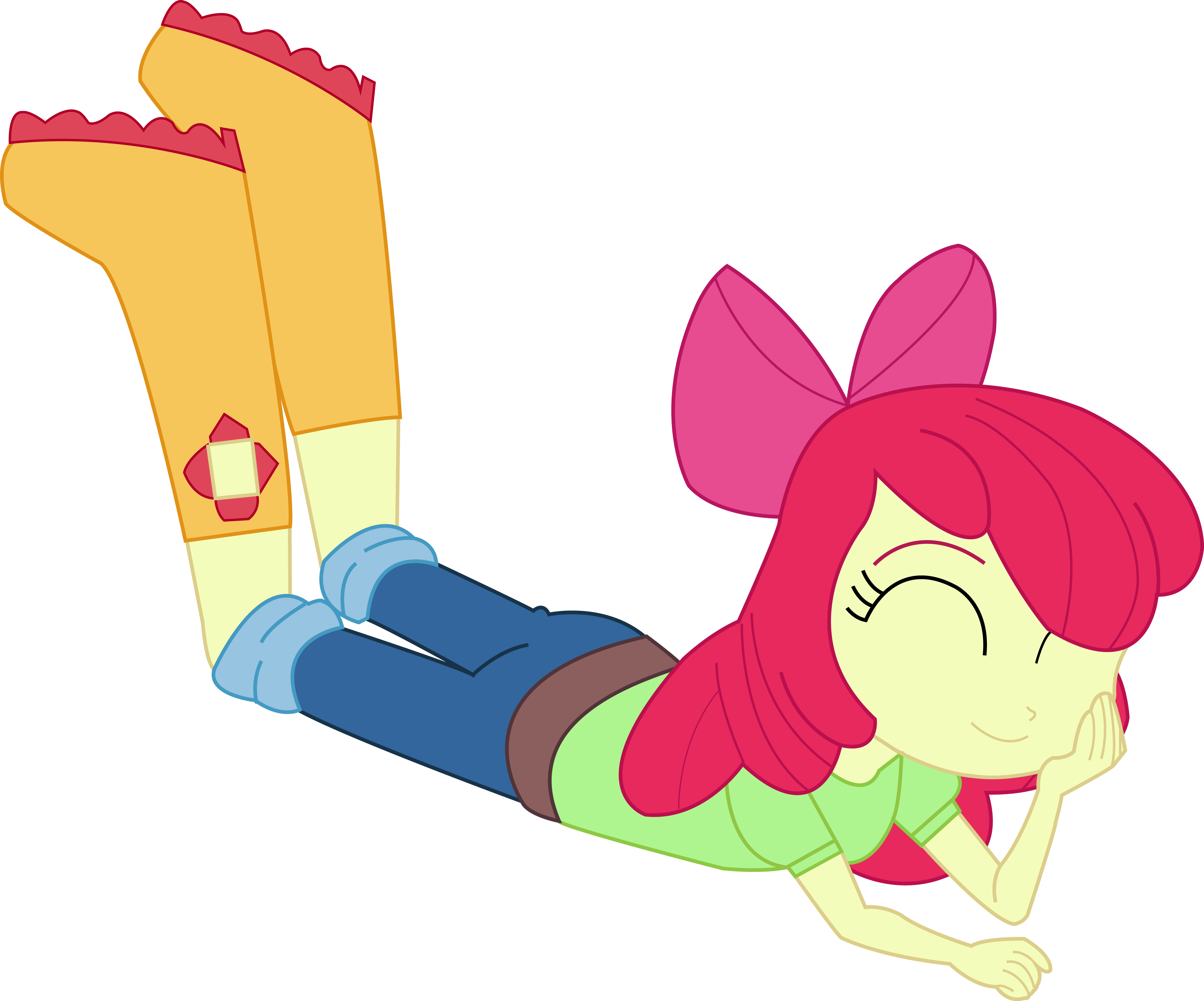 Applebloom Happy Vector By Ytpinkiepie2 - Apple Bloom Equestria Girls (4077x3388)