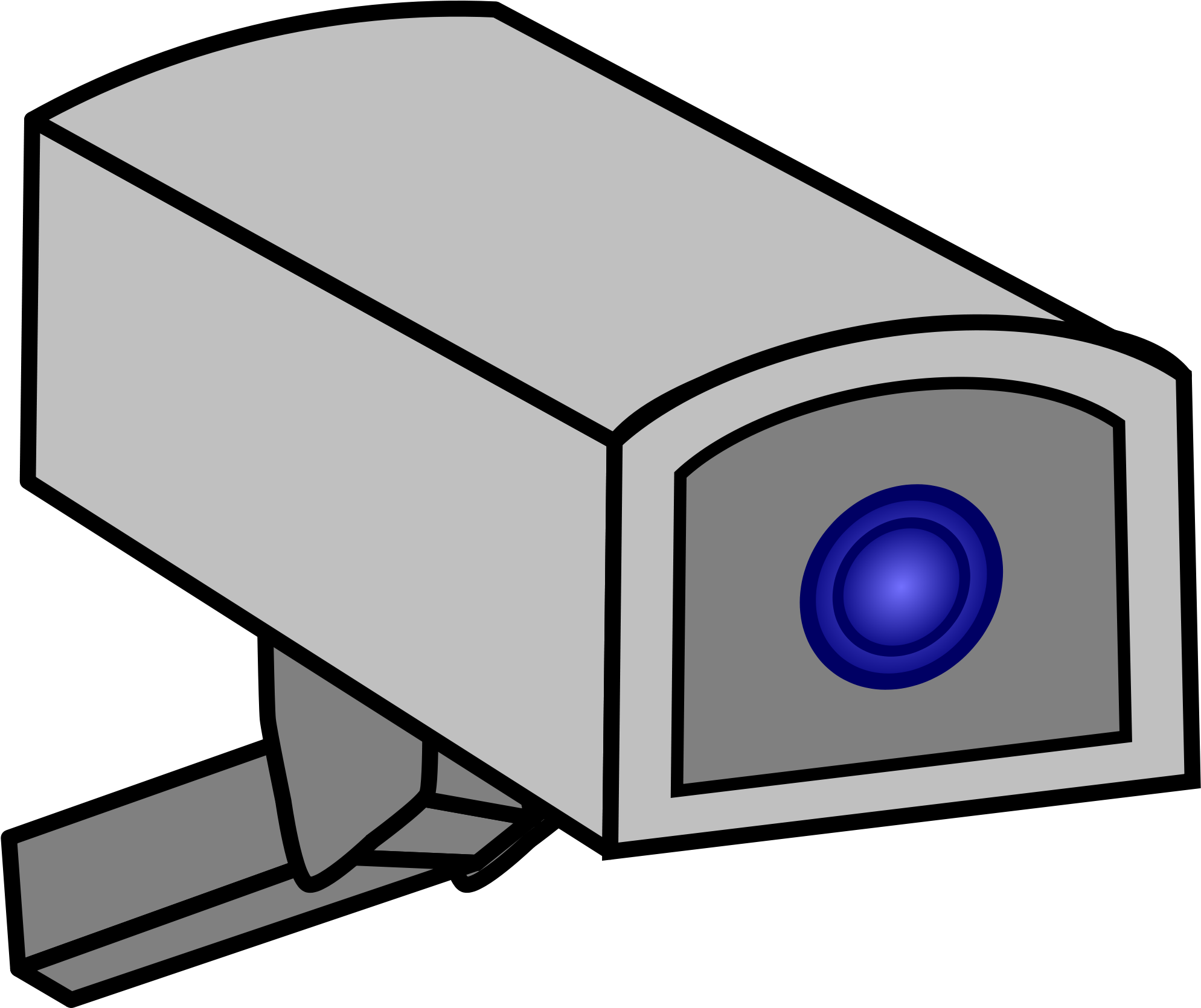 Drawing Of A Cctv Camera - Cctv Camera Drawing (2000x1724)