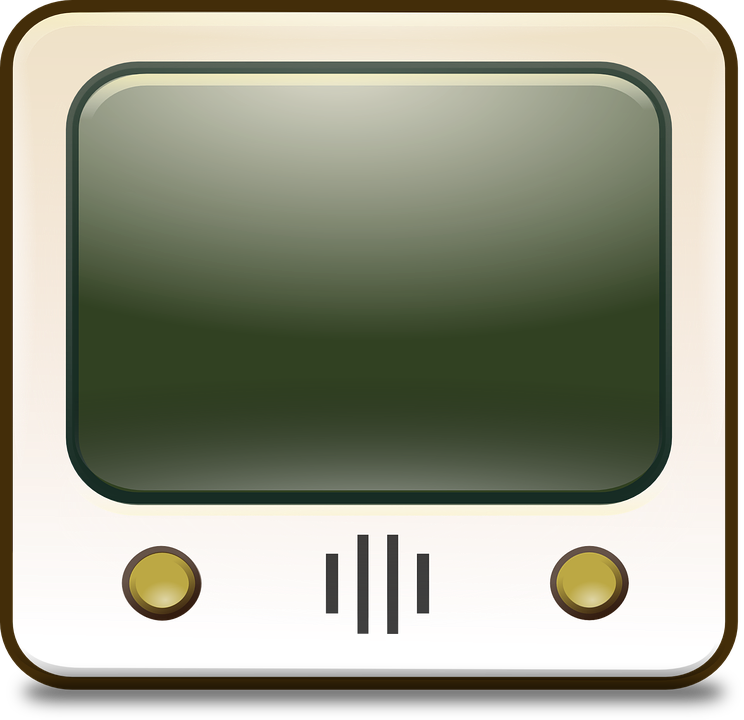 Simple Television, Tube Tv, Tv, Vintage, Simple - Television (744x720)