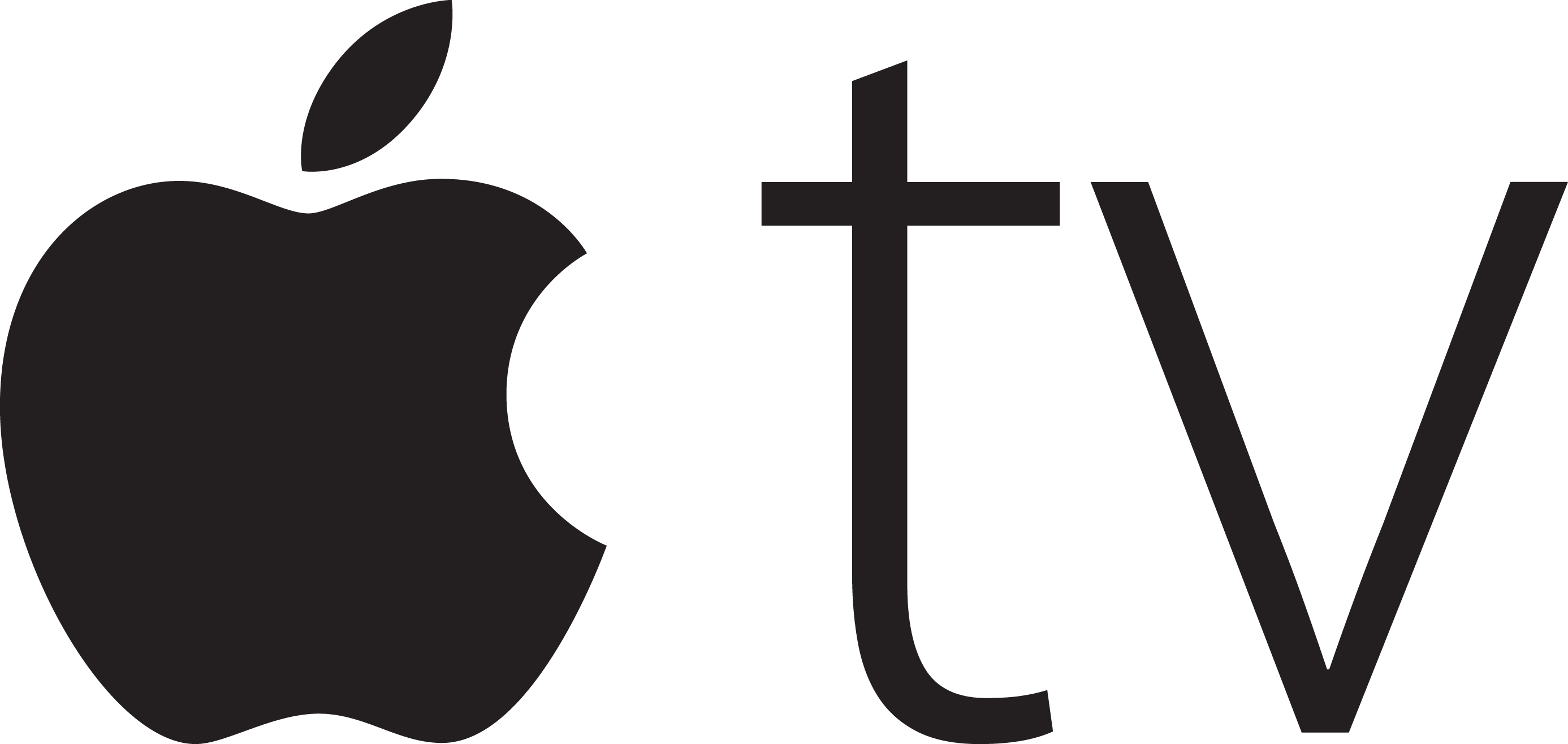 Apple Tv Logo - Apple Tv Logo Vector (2773x1316)