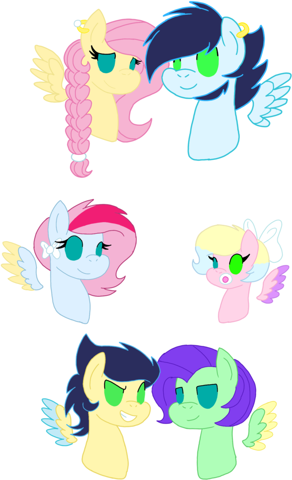 Soarinshy Family By Smileverse - Mlp Soarin And Fluttershy Kids (774x1032)