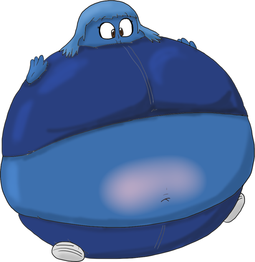 A Blueberry Girl By Juacoproductionsarts - Huge Blueberry Girl (882x905)