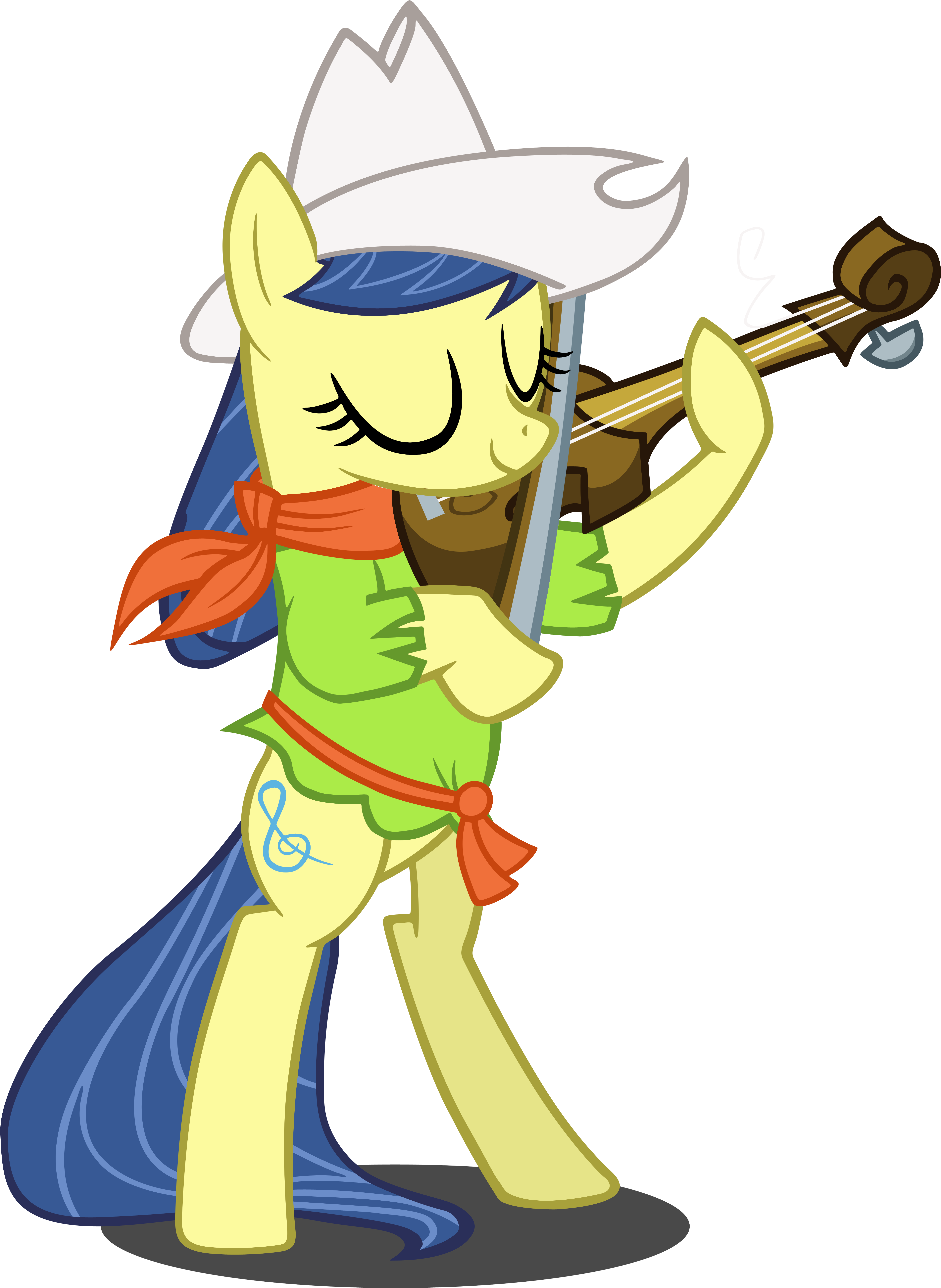 Fiddlesticks Playing For The Apple Family Vector By - My Little Pony Fiddlesticks (5000x6788)