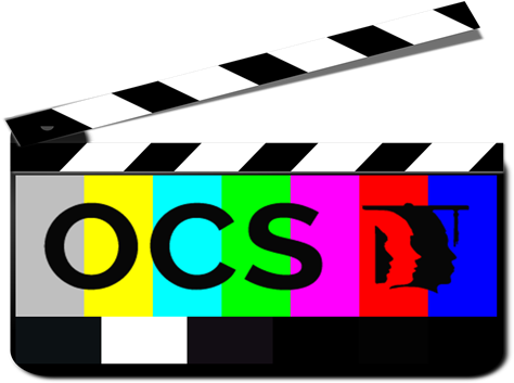 Clapper Board With Ocs Logo - Clapperboard (500x357)
