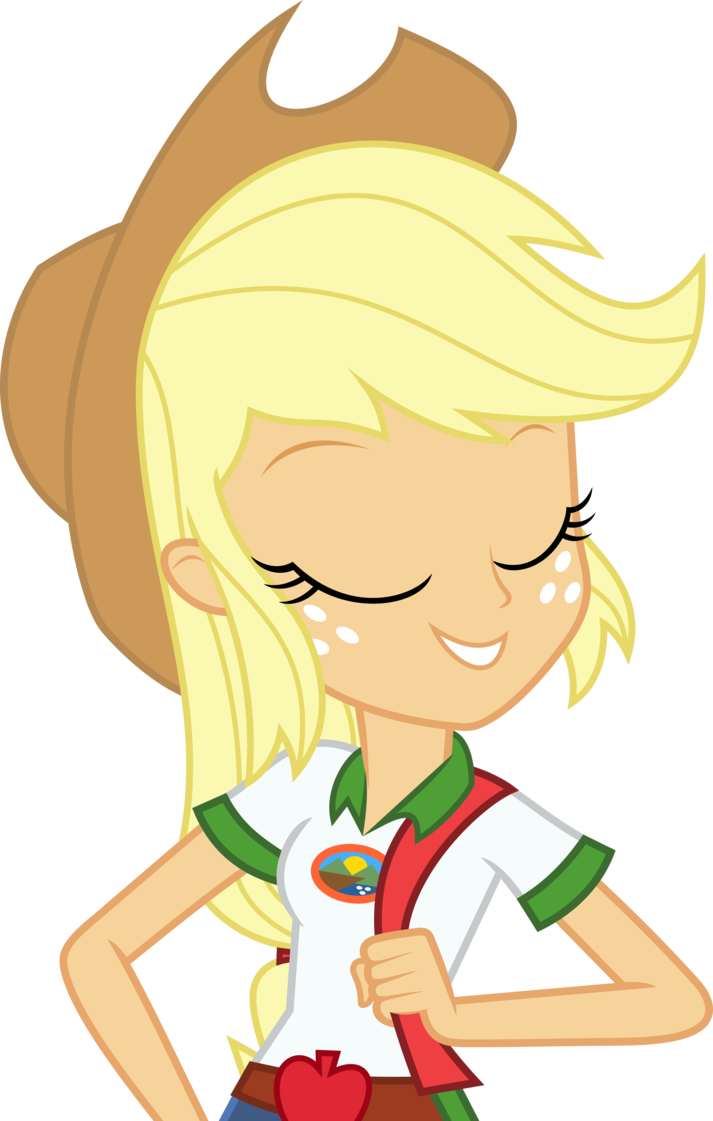 Mlp Eqg 4 Applejack Vector - Applejack Eg Legend Of Everfree Vector (713x1121)