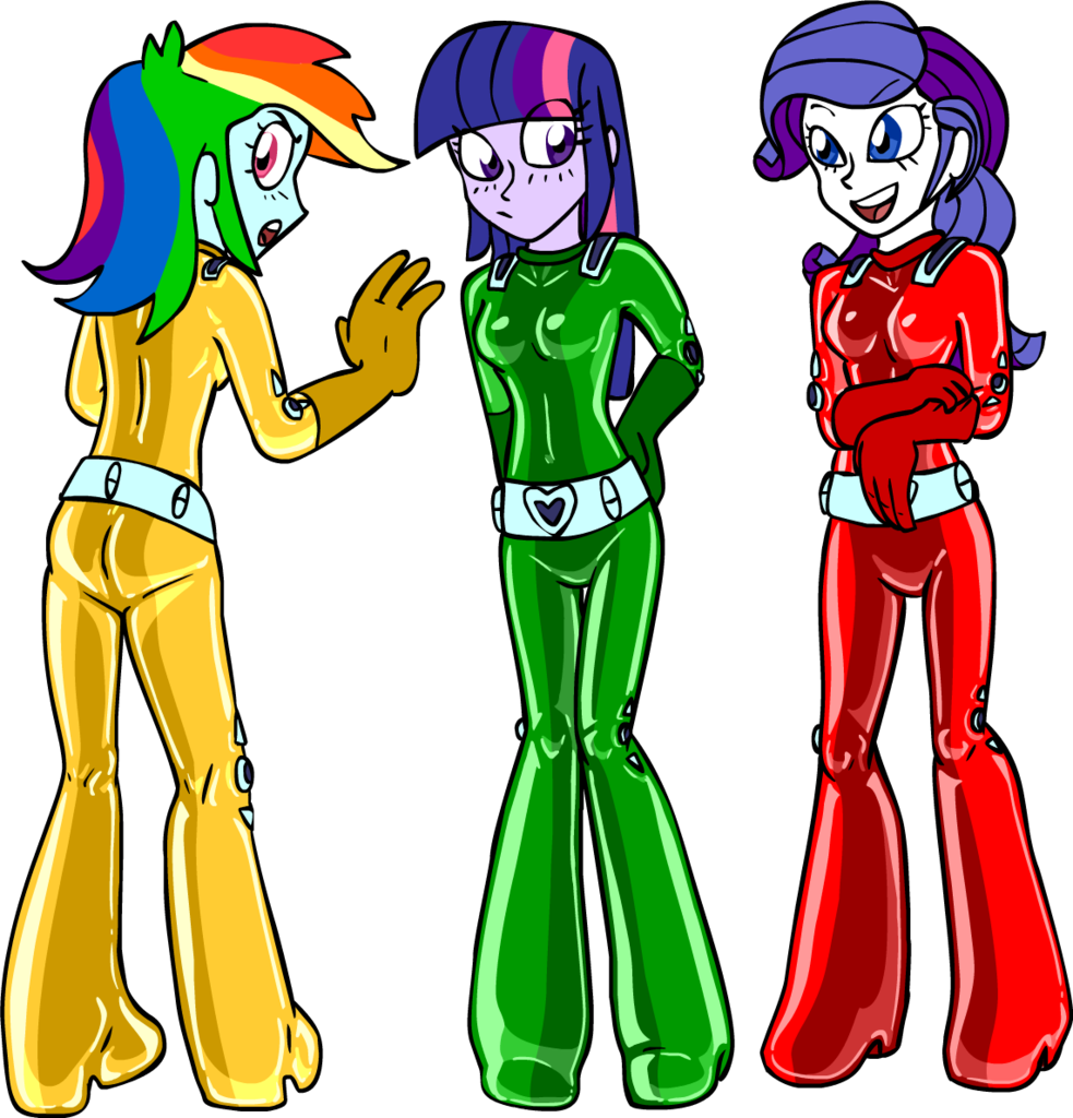 Equestria Girls In Spy Costumes By Shennanigma - My Little Pony Equestria Girls In Latex (983x1024)