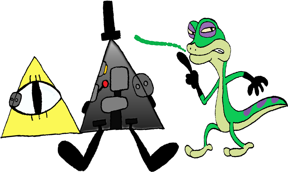 The Secret Identity Of Bill Cipher By The Man Of Tomorrow - Bill Cipher Lizard (1000x680)