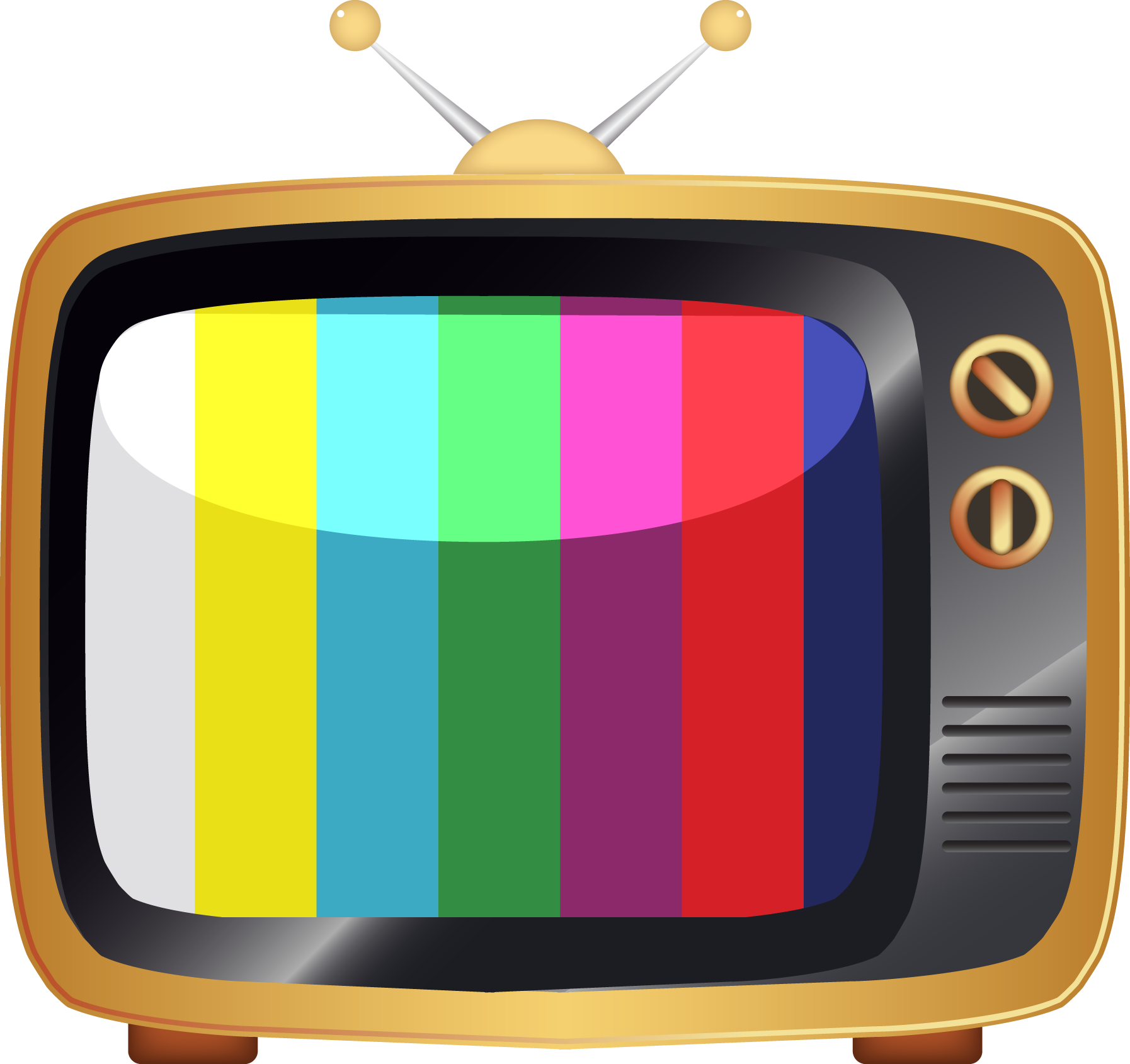 Tv Shows - Old Tv Vector Png (1794x1689)