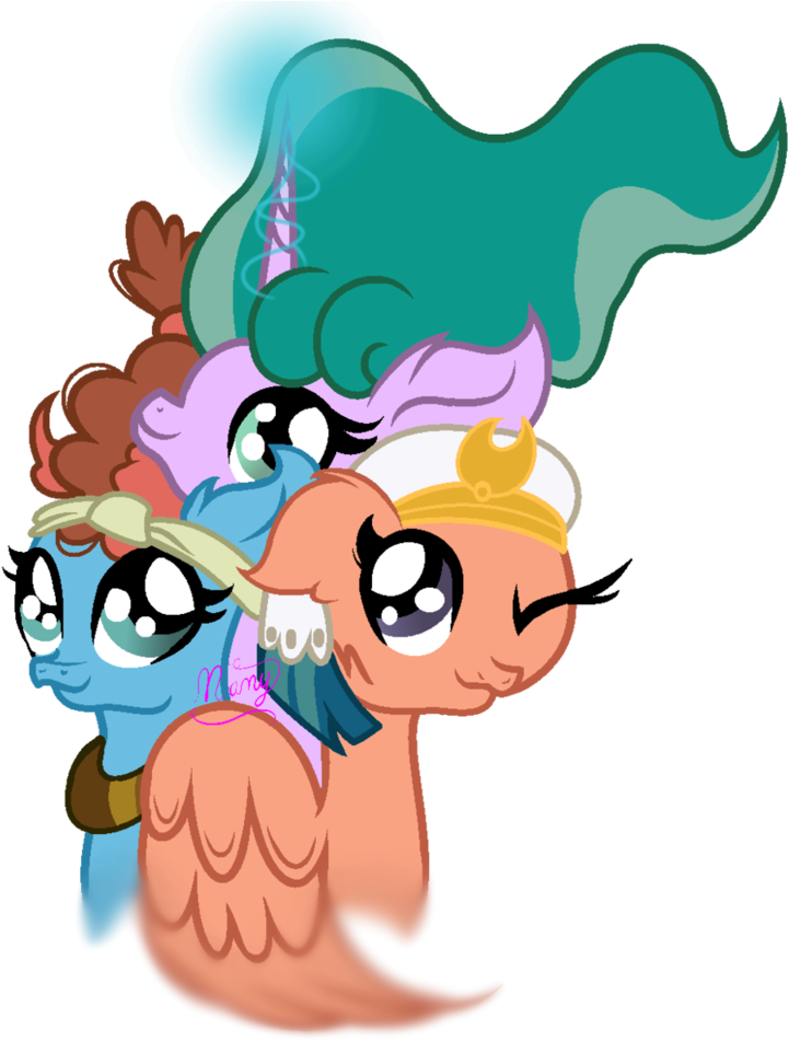 The Girls Pillars Of Equestria By Xxspring-splatxx - Drawing (820x974)