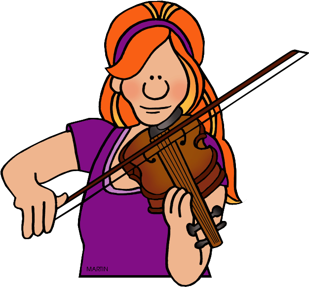 Violin Clipart Instrumental Music - Musician Clipart (648x626)
