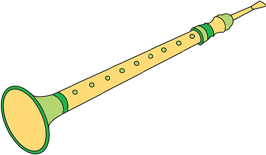 Instruments Of Indian Classical Music - Shehnai Drawing (588x401)