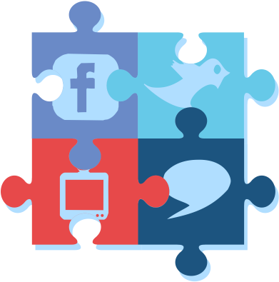 Social Media Campaign Planning Workshop Graphic - Jigsaw Puzzle (450x450)