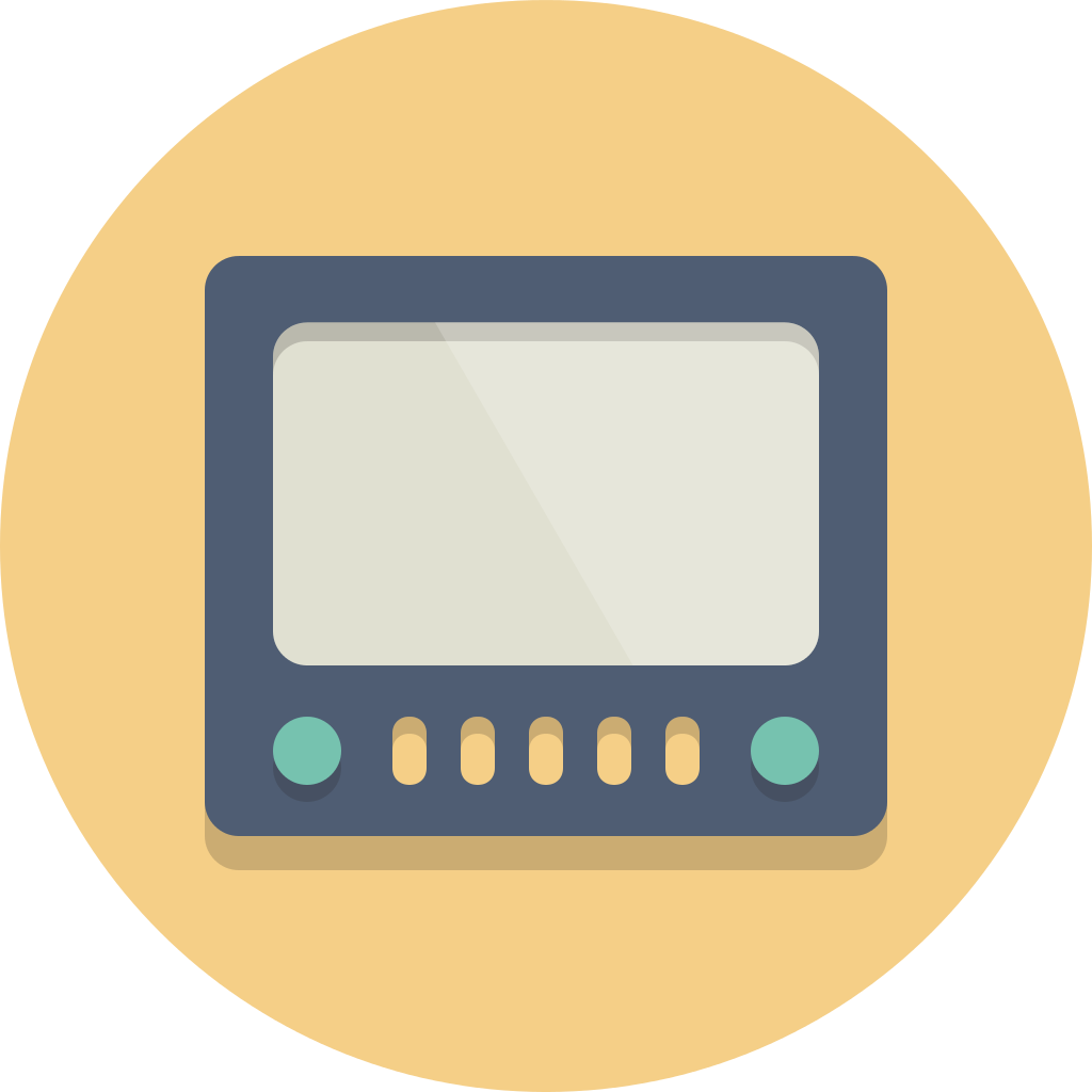 Circle Icons Tv - Tv Circle Icon Png (1024x1024)