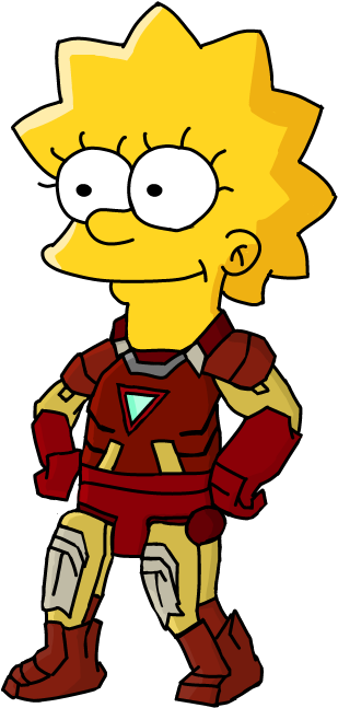 Lisa Simpson As Iron Man By Abixa - Comics (800x800)