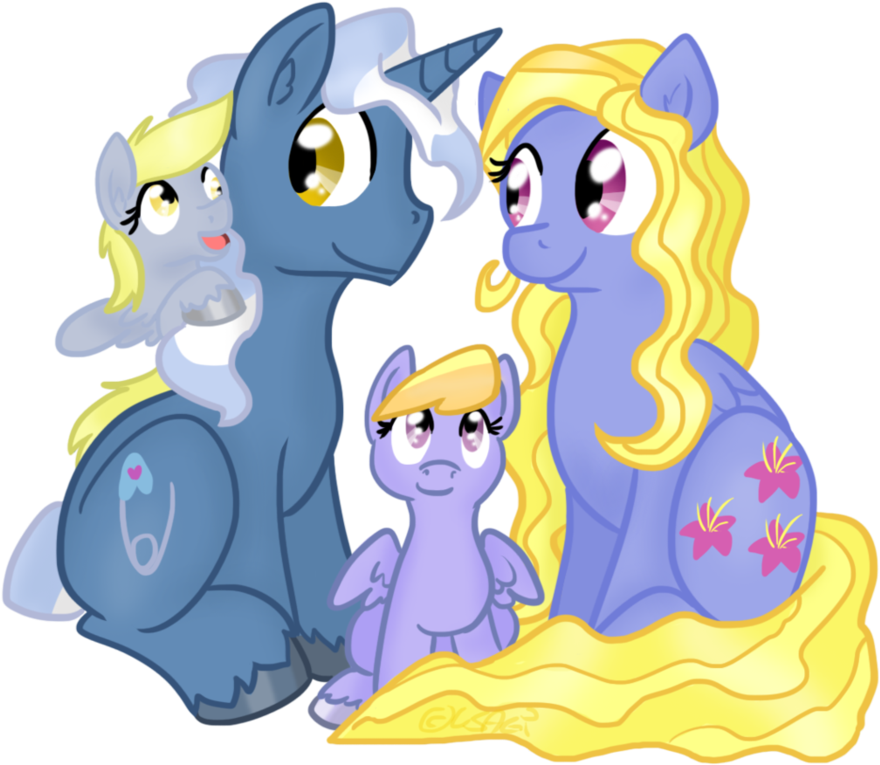 Derpy's Family By Usagi-zakura - Mlp Derpy's Parents (894x894)