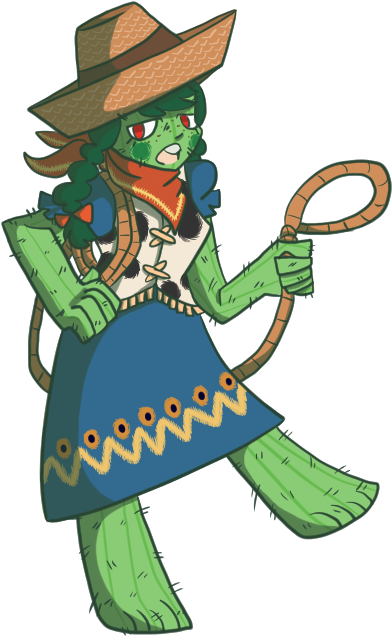 Cactus Girl By Freezy-rat - Cactus Girl Gregory Horror Show (398x645)