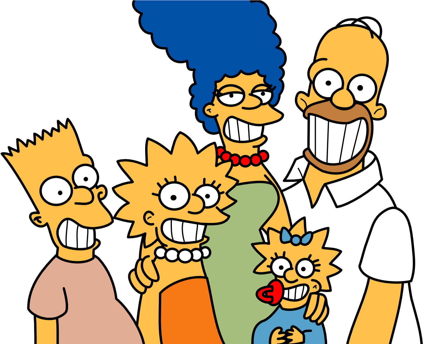 The Simpson Family Classic By Mighty355 The Simpson - Homer Simpson With Family (1474x1158)