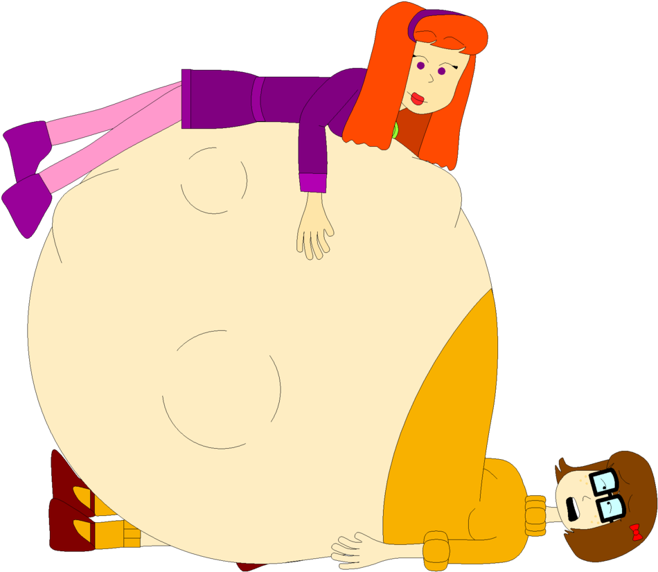 Daphne Enjoys Velma's Children By Angry-signs - Cartoon (964x828)