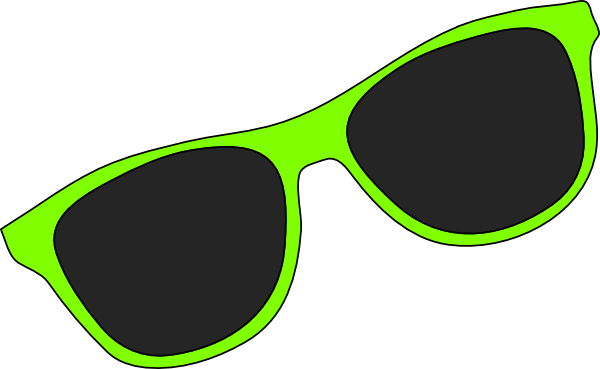 Cute - Sunglasses Clip Art Free (600x369)
